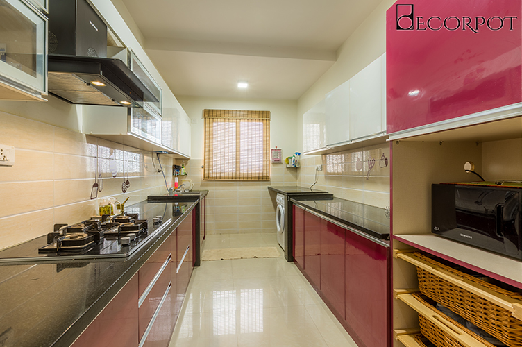 Modular Kitchen Interior Design-Kitchen-3BHK, Sarjapur Road, Bangalore